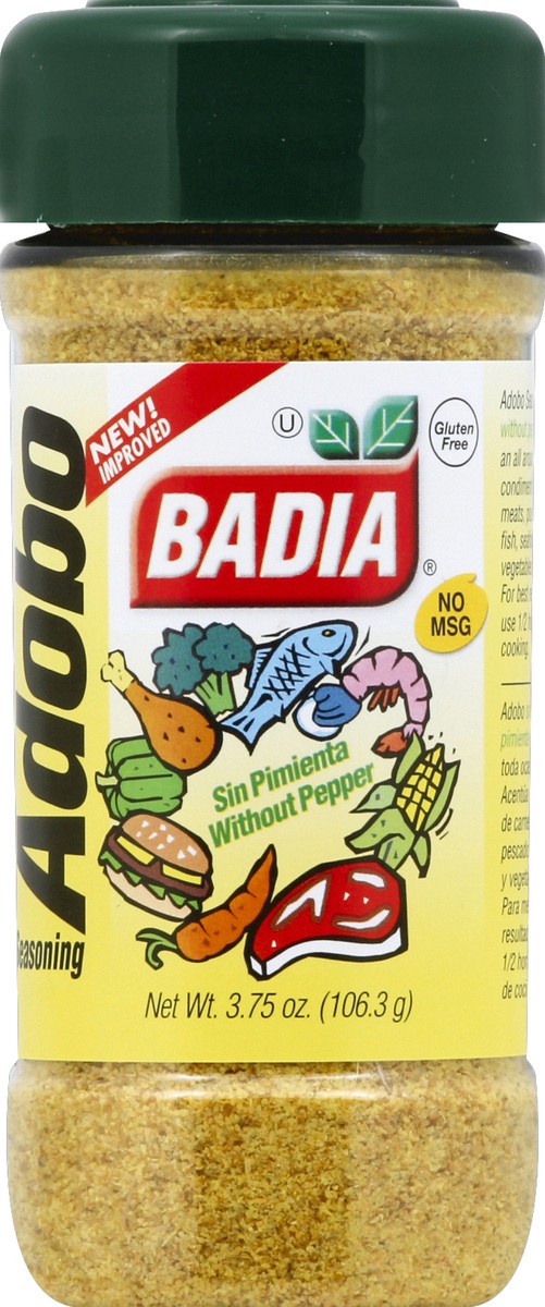 slide 5 of 6, Badia Adobo Without Pepper, 3.7 oz