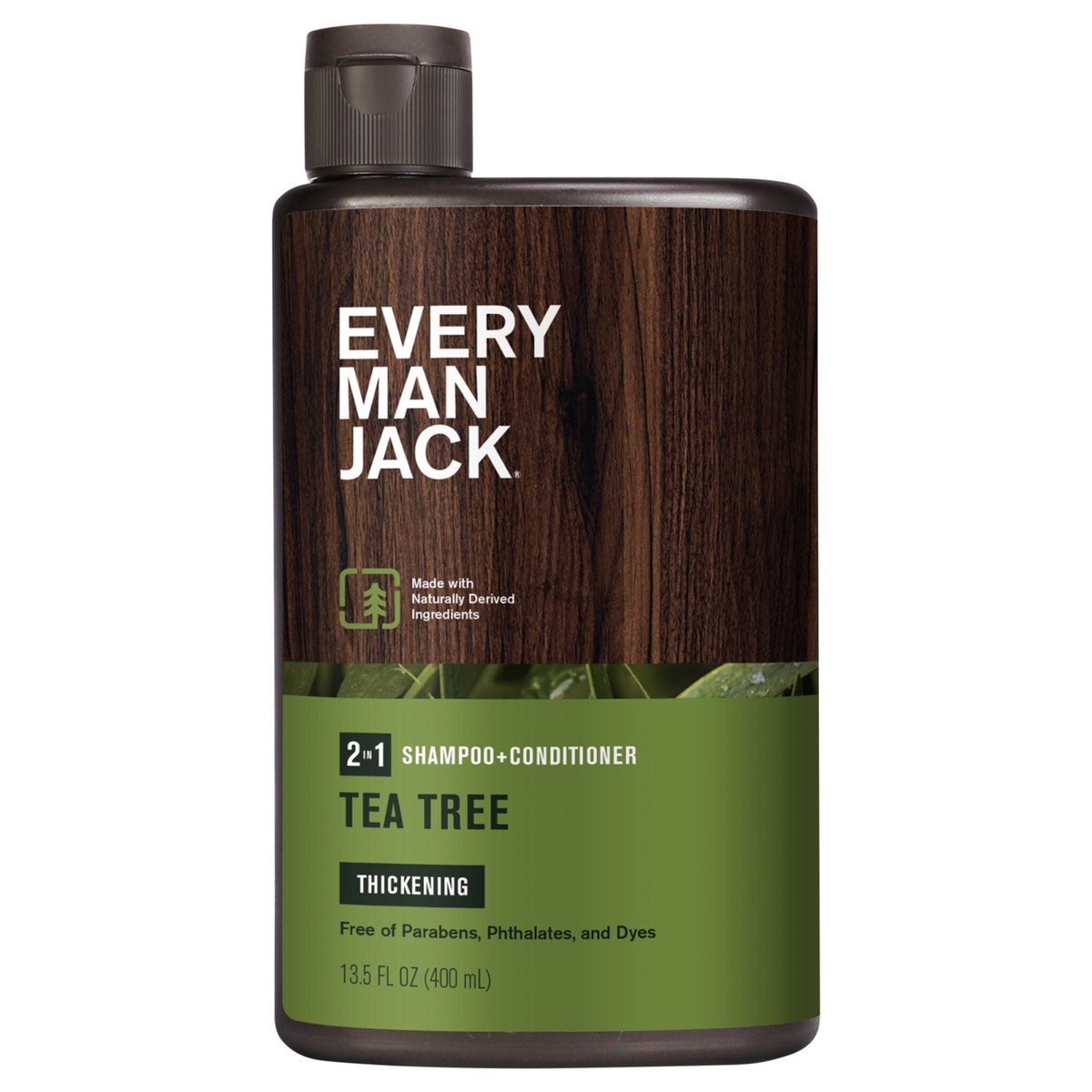 slide 1 of 9, Every Man Jack Thickening Tea Tree 2-in-1 Shampoo and Conditioner, 13.5 oz