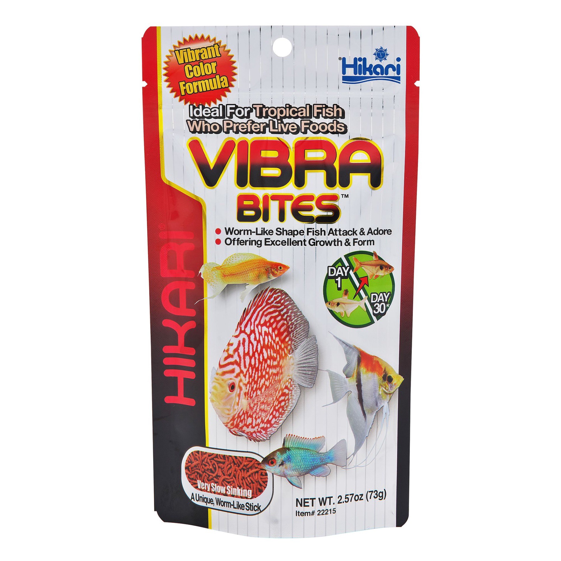 slide 1 of 1, Hikari Vibra Bites Blood Worms, 2.5 oz