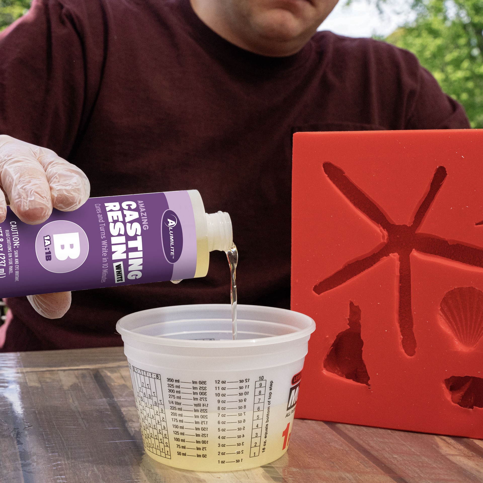 slide 3 of 3, Alumilite 16oz. White Amazing Casting Resin, 16 oz