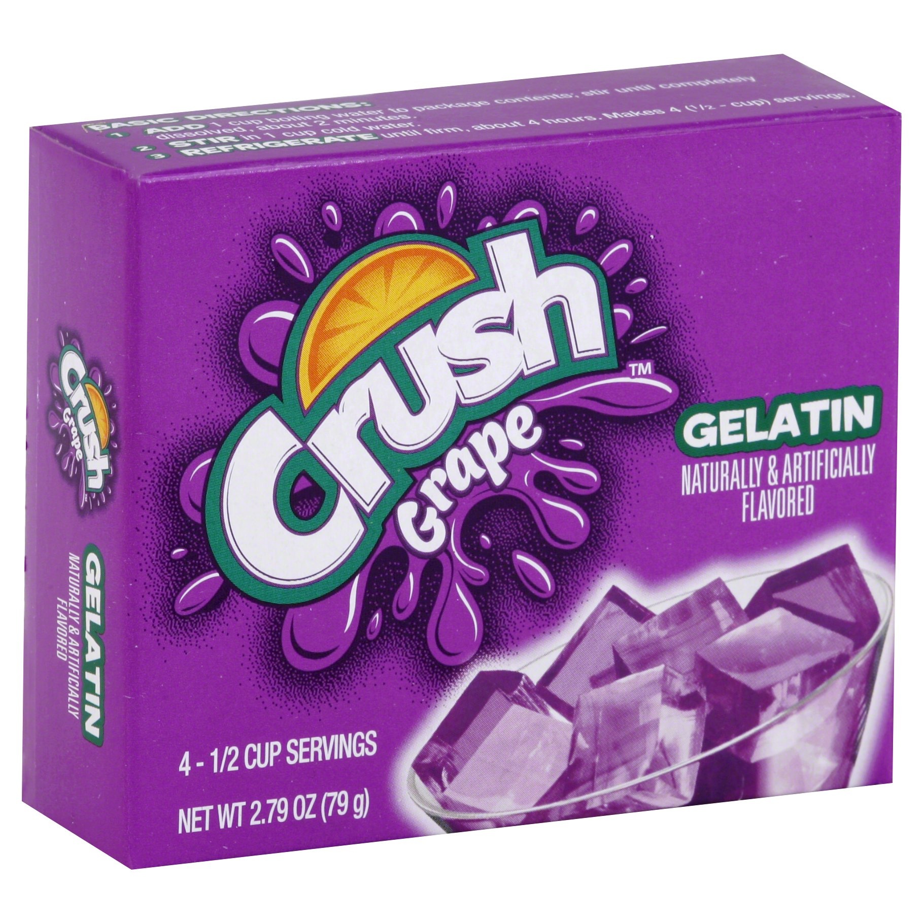 slide 1 of 1, Crush Grape Gelatin, 2.79 oz