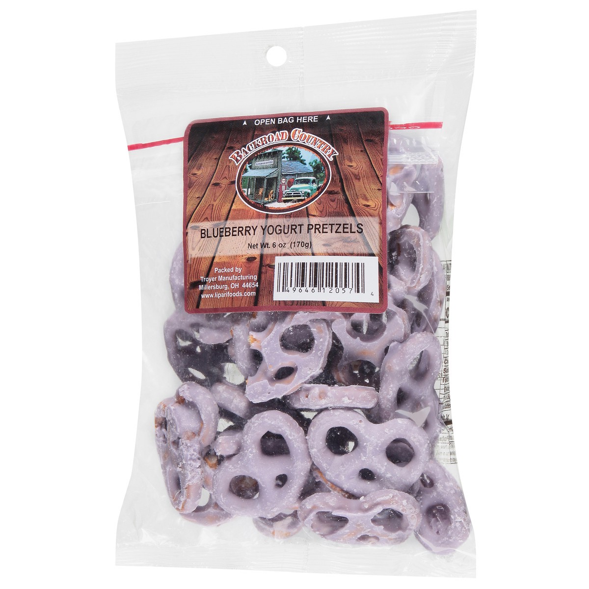 slide 6 of 14, Backroad Country Blueberry Yogurt Pretzels 6 oz, 6 oz