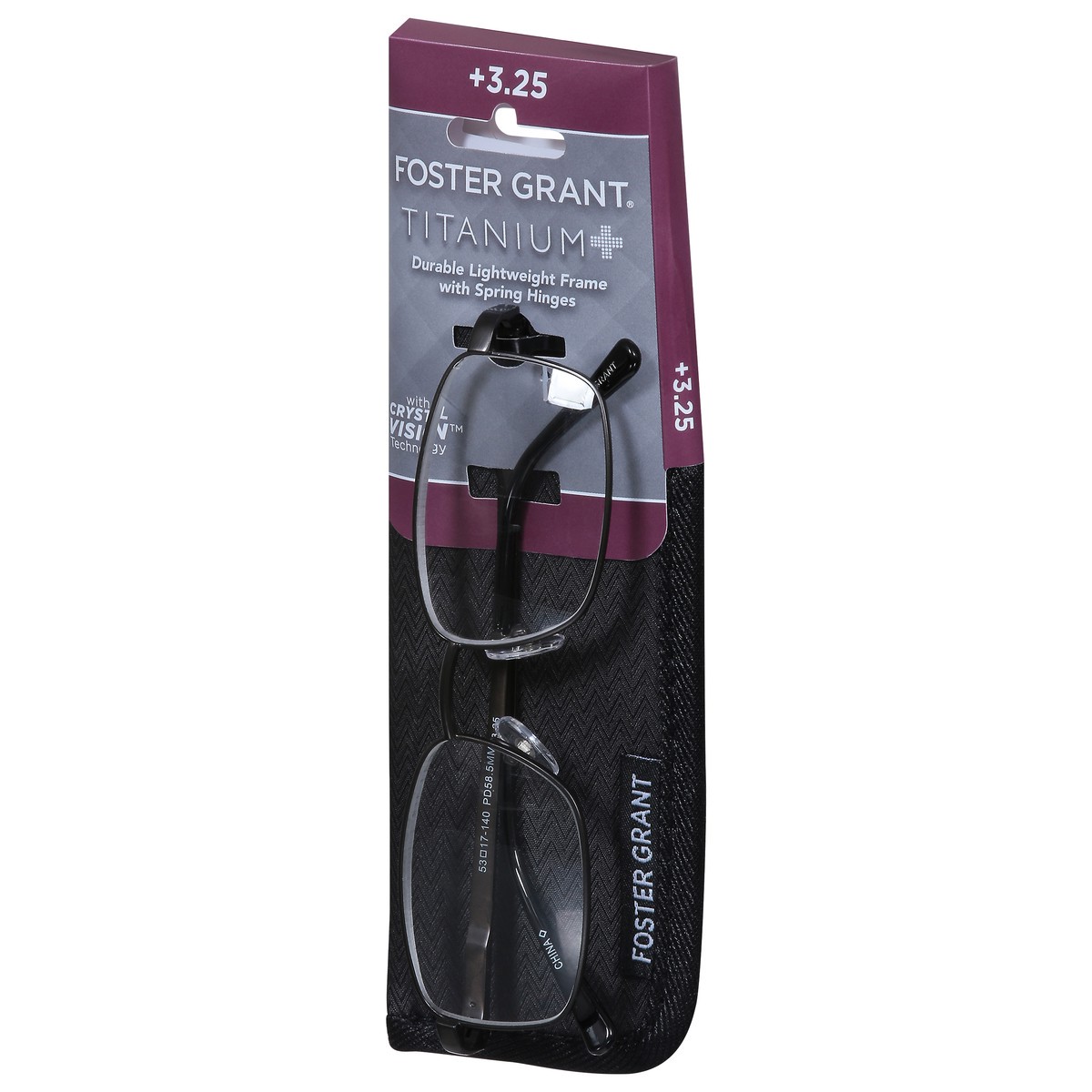 slide 10 of 11, Foster Grant +3.25 T23 Titanium + Reading Glasses 1 ea, 1 ct