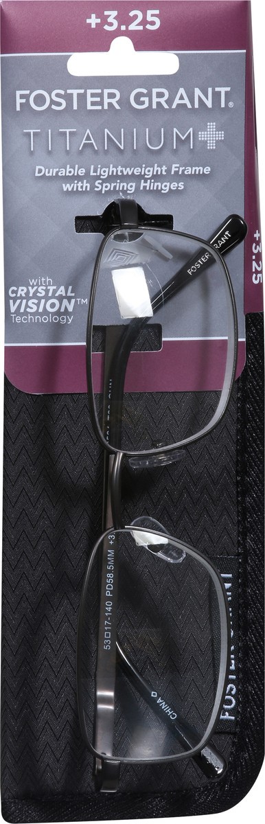 slide 7 of 11, Foster Grant +3.25 T23 Titanium + Reading Glasses 1 ea, 1 ct