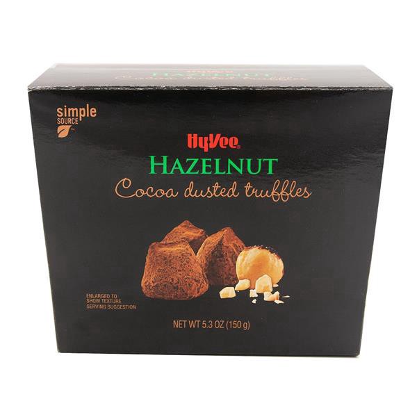 slide 1 of 1, Hy-Vee Milk Chocolate Hazelnut Truffles, 5.3 oz