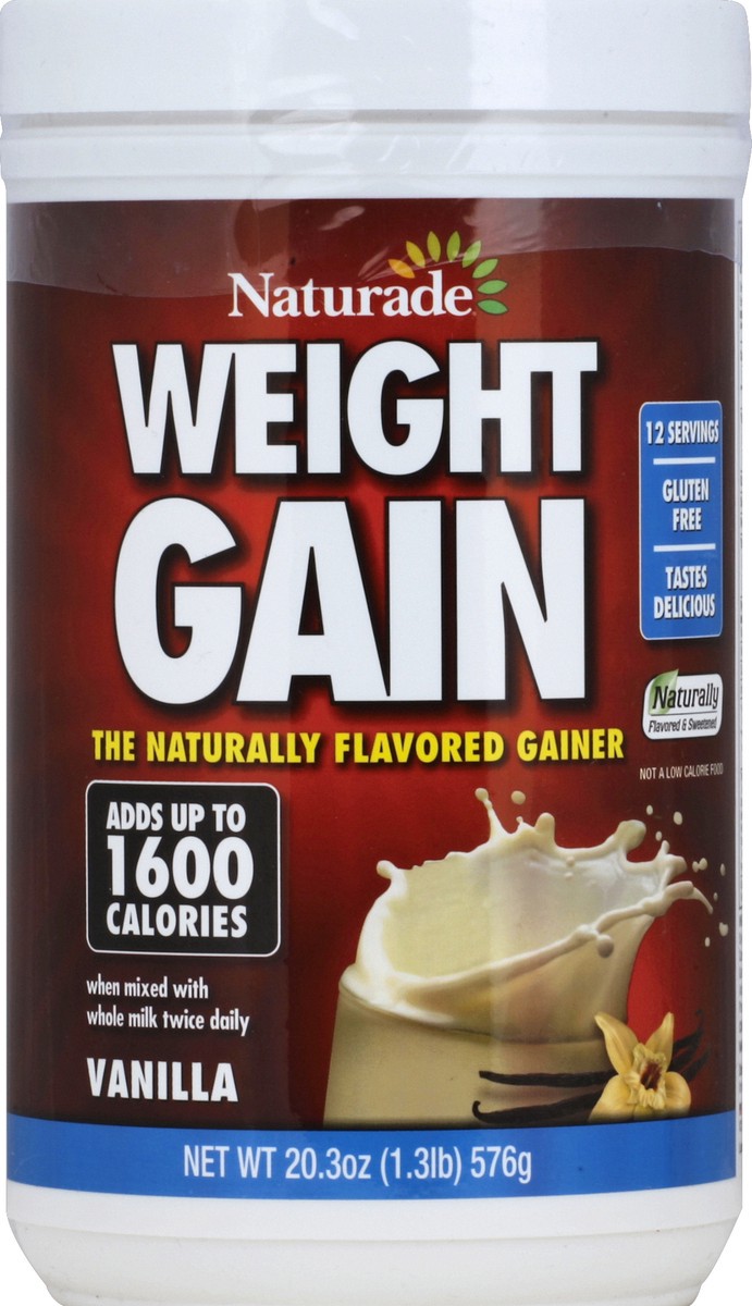 slide 2 of 2, Naturade Weight Gain Vanilla, 20.3 oz