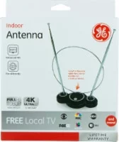 GE TV Antenna, Omni, Indoor Passive Antenna - Silver