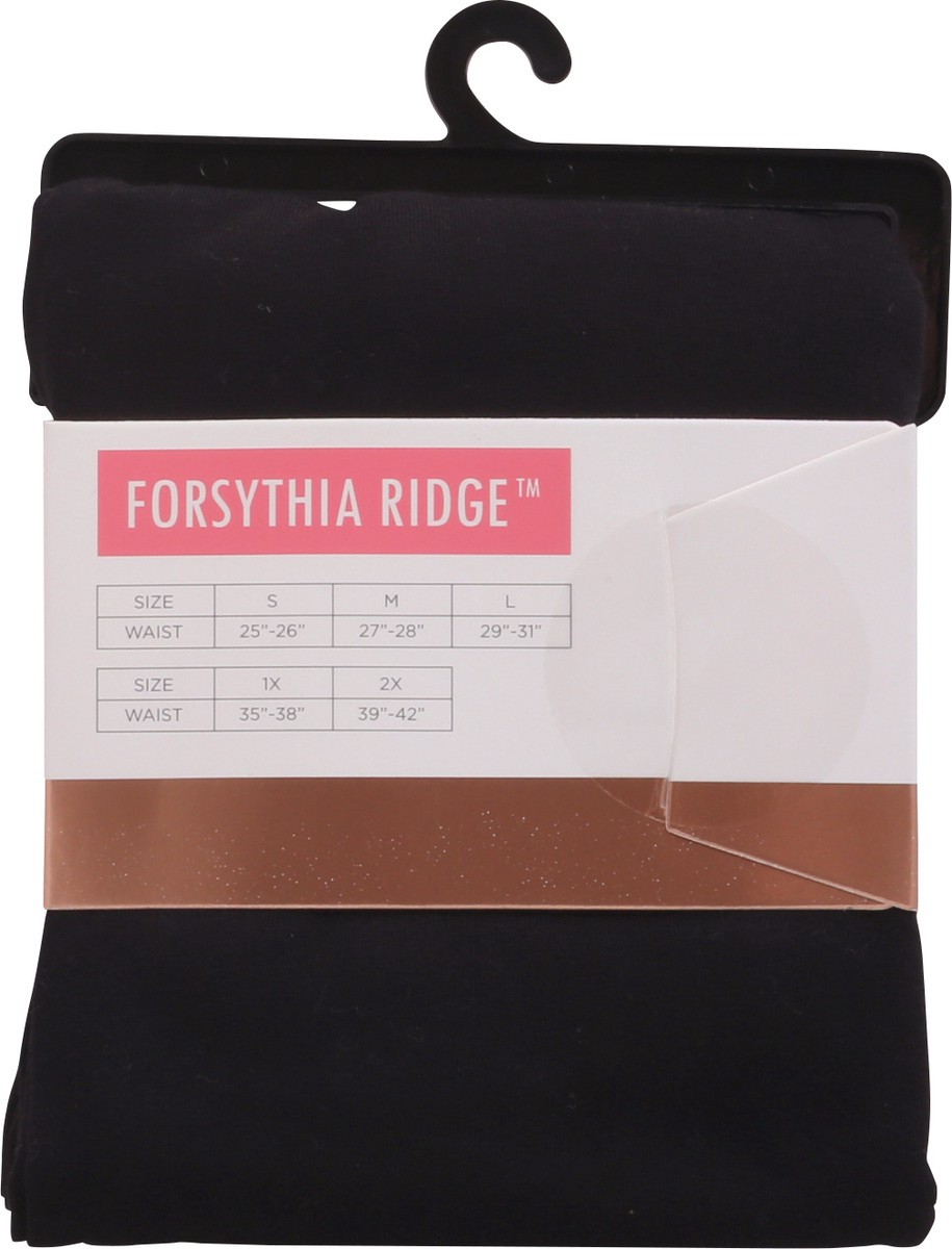 slide 9 of 9, Forsythia Ridge 1X Black Cotton Leggings 1 ea, 1 ct