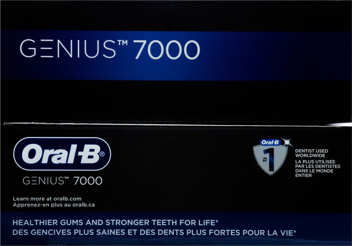 slide 10 of 10, Oral-B Genius 7000 Rechargeable Toothbrush 9 Pieces, 1 ct