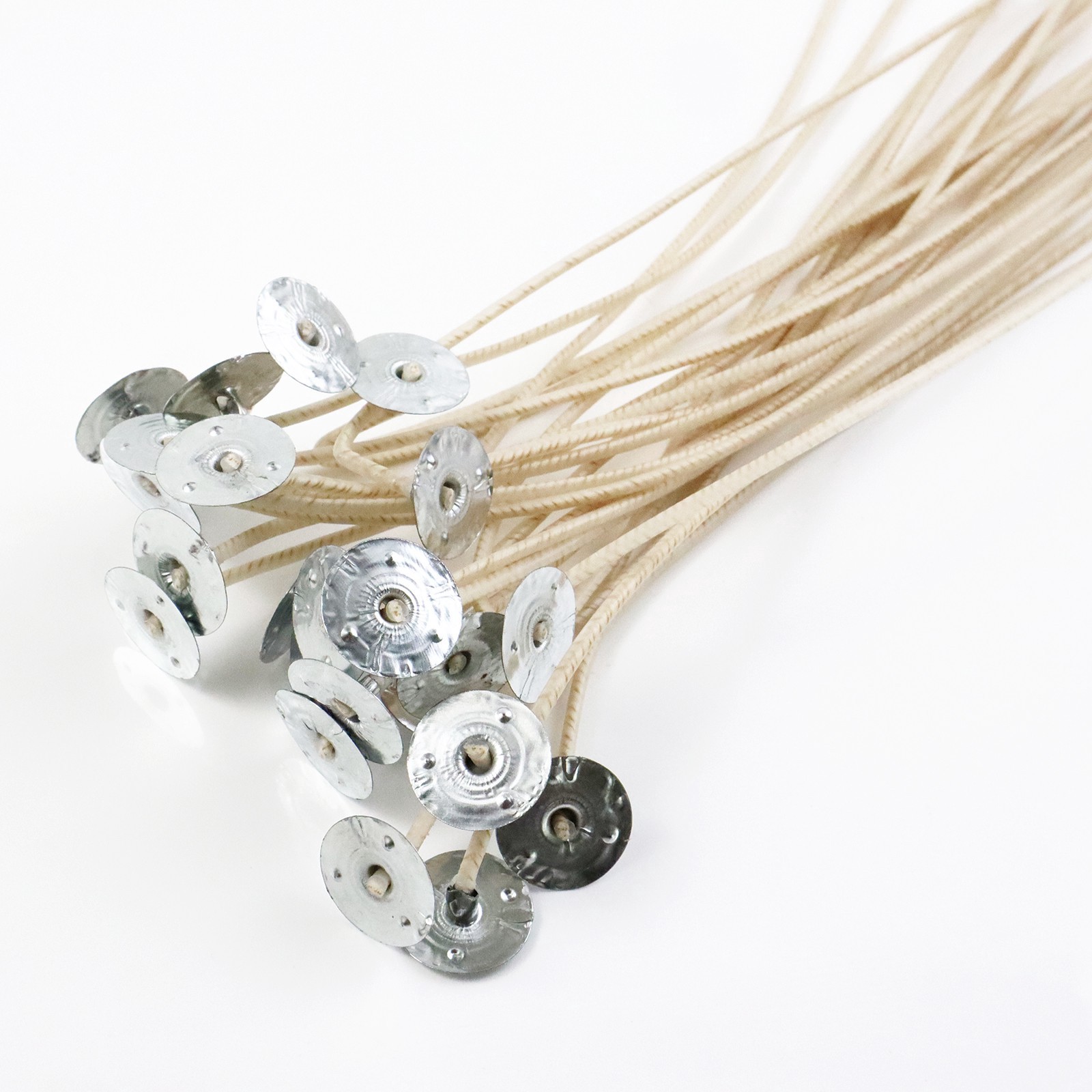 slide 3 of 3, 9" Medium Candle Wicks With Clips By Make Market, 9 in