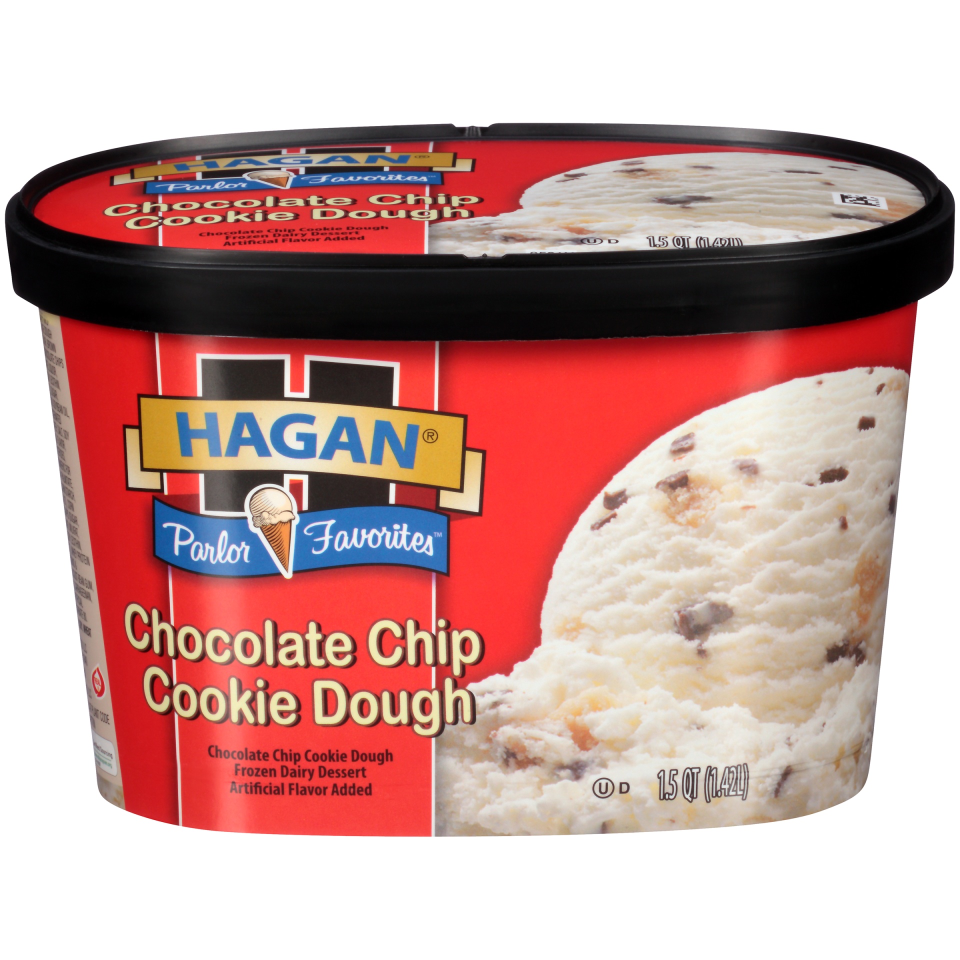 slide 1 of 7, Hagan Chocolate Chip Cookie Dough Frozen Dairy Dessert, 1.5 qt