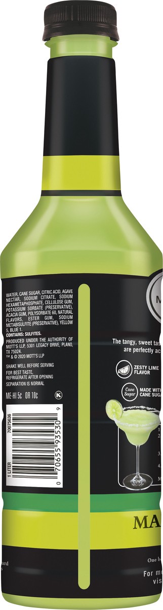 slide 6 of 7, Mr & Mrs T Margarita Mix, 1 L bottle, 33.8 fl oz