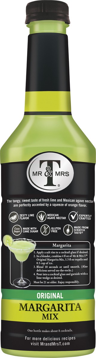 slide 5 of 7, Mr & Mrs T Margarita Mix, 1 L bottle, 33.8 fl oz