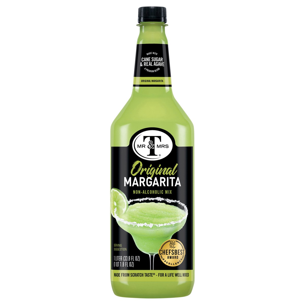 slide 1 of 7, Mr & Mrs T Margarita Mix, 1 L bottle, 33.8 fl oz