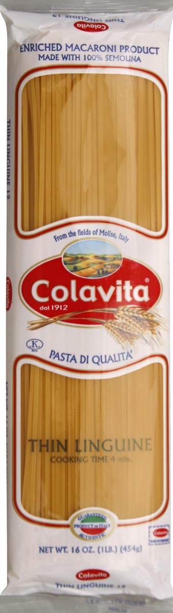 slide 4 of 5, Colavita Thin Linguine Pasta, 1 lb