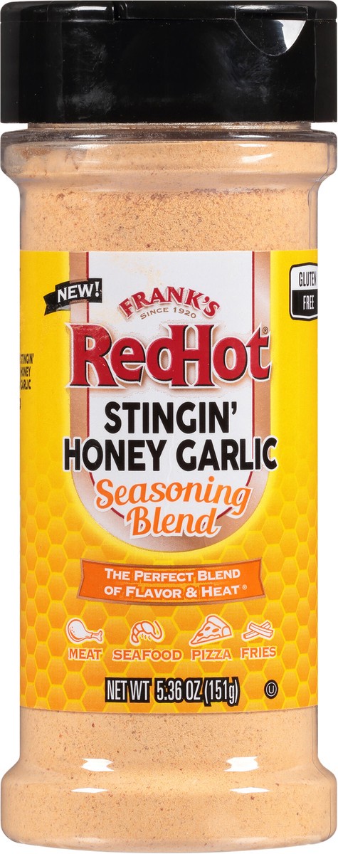 slide 2 of 7, Frank's RedHot Stingin' Honey Garlic Seasoning Blend, 5.36 oz