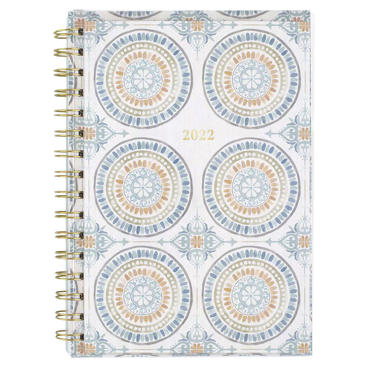slide 1 of 4, Cambridge Santiago Weekly/Monthly Planner, 8-1/2'' X 5-1/2'', Orange/Blue/Yellow, January To December 2022, 1570-201, 1 ct