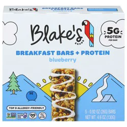 Blake's Blueberry Breakfast Bars + Protein 5 - 0.92 oz Bars