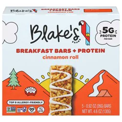 Blake''s Cinnamon Roll Breakfast Bars + Protein 5 - 0.92 oz Bars