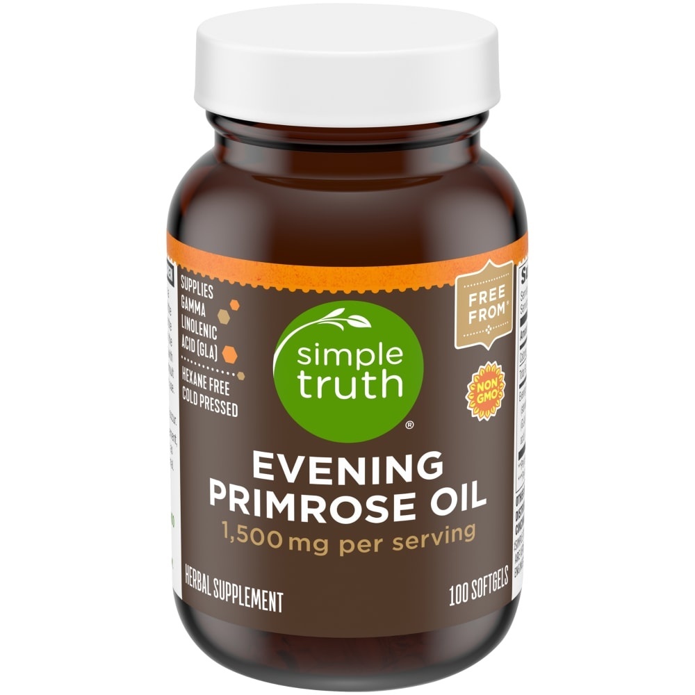 slide 1 of 1, Simple Truth Evening Primrose Oil 100 ea, 100 ct