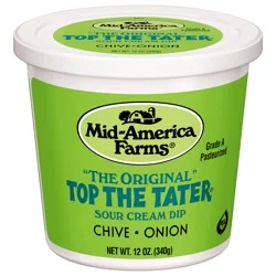 Mid America Farms Top The Tater The Original Chive Onion Sour Cream Dip 12 oz