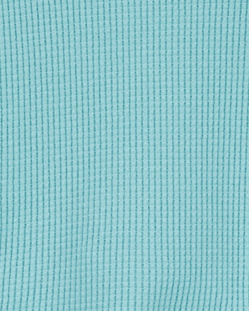 slide 2 of 2, Carter's Kid Waffle Knit Thermal Long-Sleeve Tee Teal 10, 1 ct