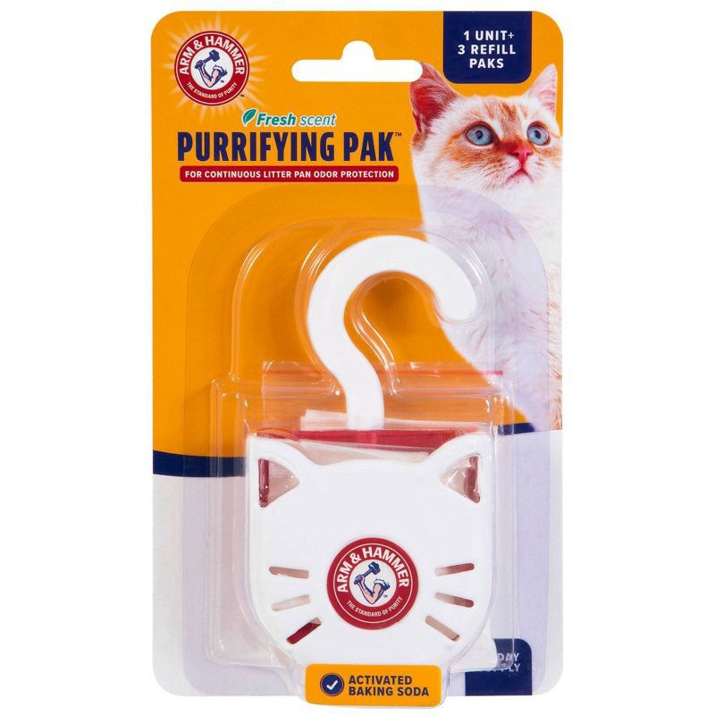 slide 1 of 6, ARM & HAMMER Litter Purrifying Pak Litter Deodorizer - 3ct, 3 ct