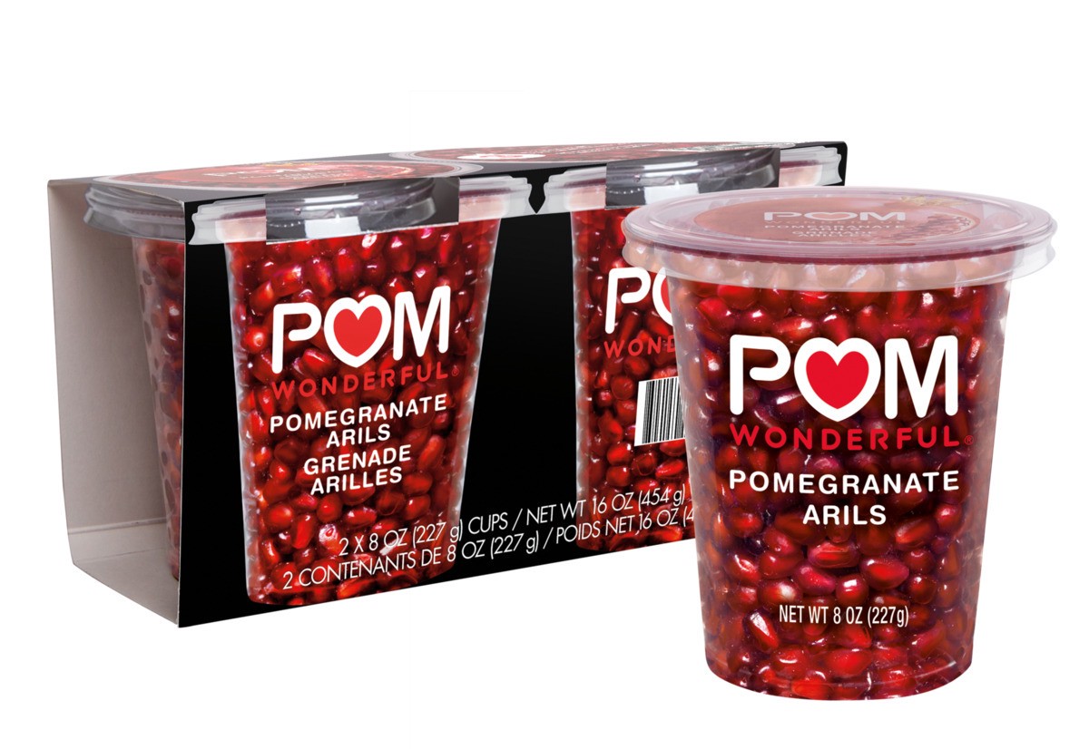 slide 1 of 11, POM POMS Ready-to-Eat Pomegranate Arils, 8 Ounce (Pack of 2), 8 oz