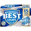 slide 6 of 13, Milwaukee's Best American Lager, 4.1% ABV, 15-pack, 12-oz. beer cans, 15 ct; 12 fl oz