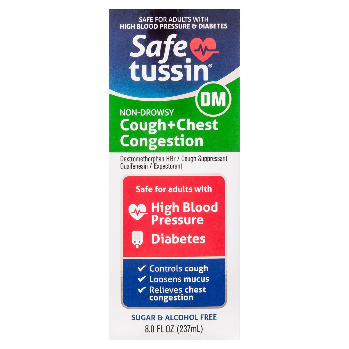 slide 1 of 1, Safetussin Cogh & Cold Medicine, 8 fl oz