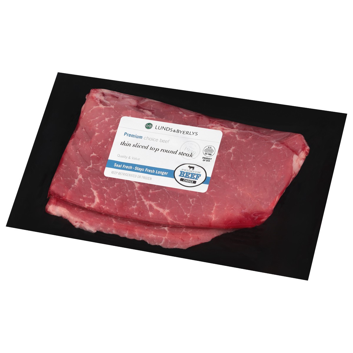 slide 3 of 9, Lunds & Byerlys Premium Thin Sliced Top Round Steak Beef 1 ea, 1 ct