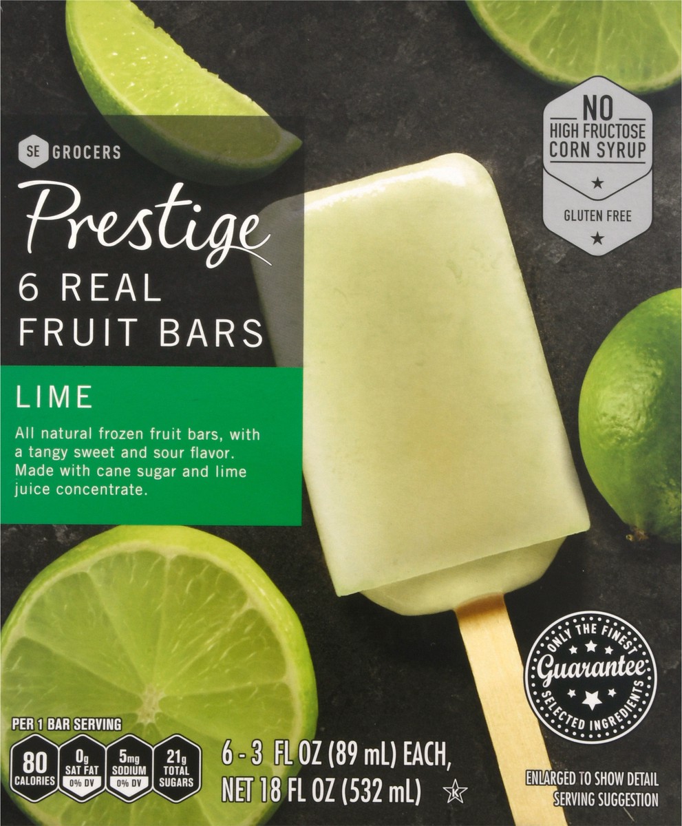 slide 2 of 14, Se Grocers Prestige 6 Real Fruit Bars Lime 6 Count, 6 ct