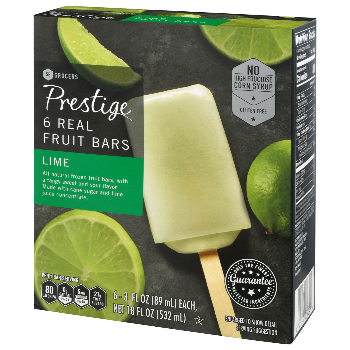 slide 8 of 14, Se Grocers Prestige 6 Real Fruit Bars Lime 6 Count, 6 ct