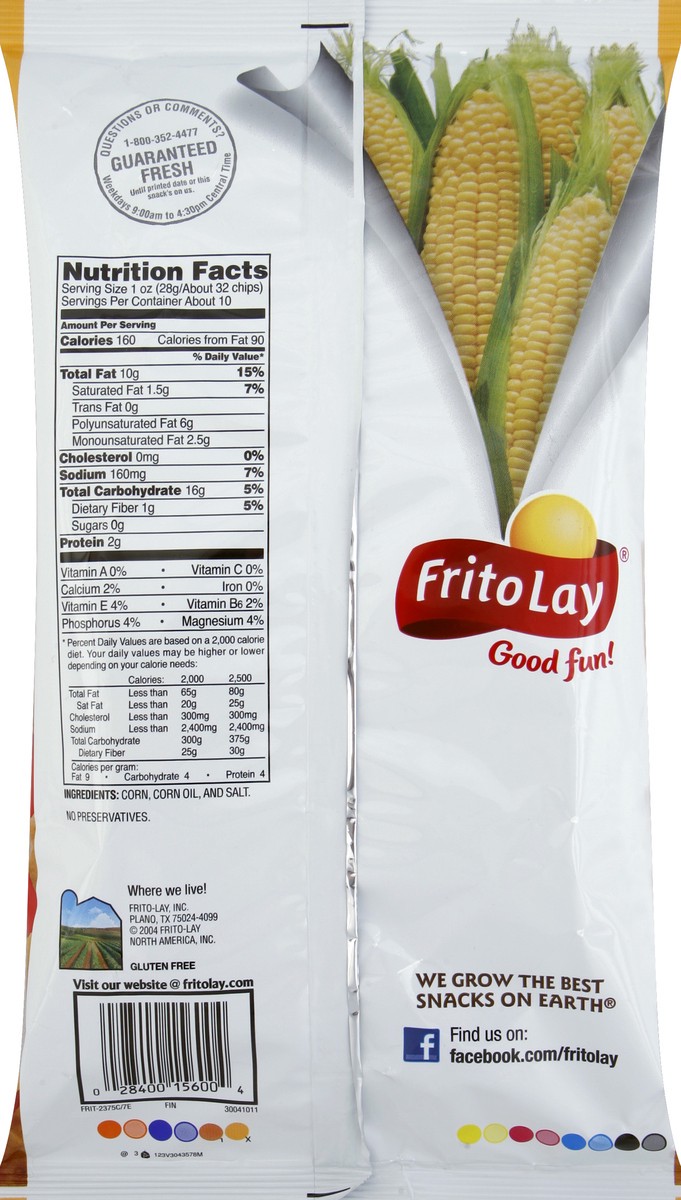 slide 6 of 6, Fritos Corn Chips Original, 10.25 oz