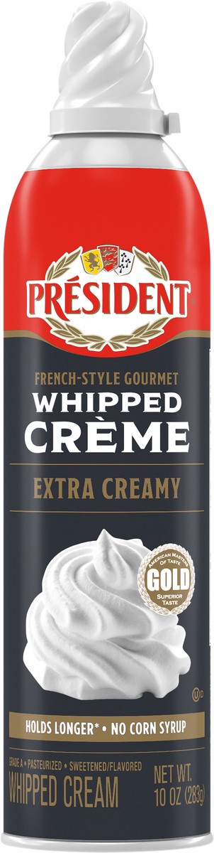 slide 2 of 9, Président Whipped Cream Extra Creamy, 10 oz, 10 oz