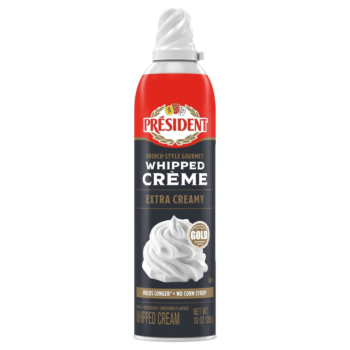 slide 5 of 9, Président Whipped Cream Extra Creamy, 10 oz, 10 oz