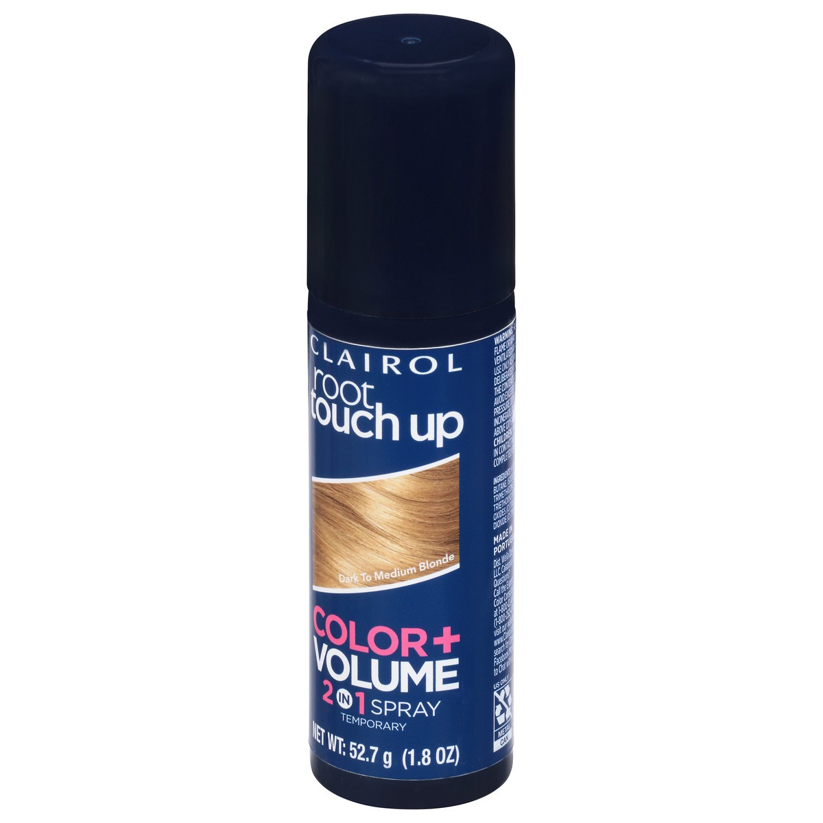 slide 8 of 10, Root Touch-Up Dark to Medium Blonde Temporary 2 in 1 Color + Volume Spray 1.8 oz, 1.8 oz