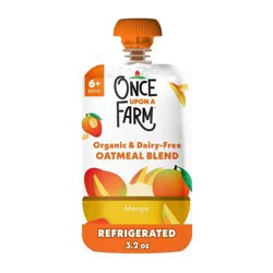 Once Upon a Farm Organic Oatmeal Mango Baby Food Pouch - 3.2 oz