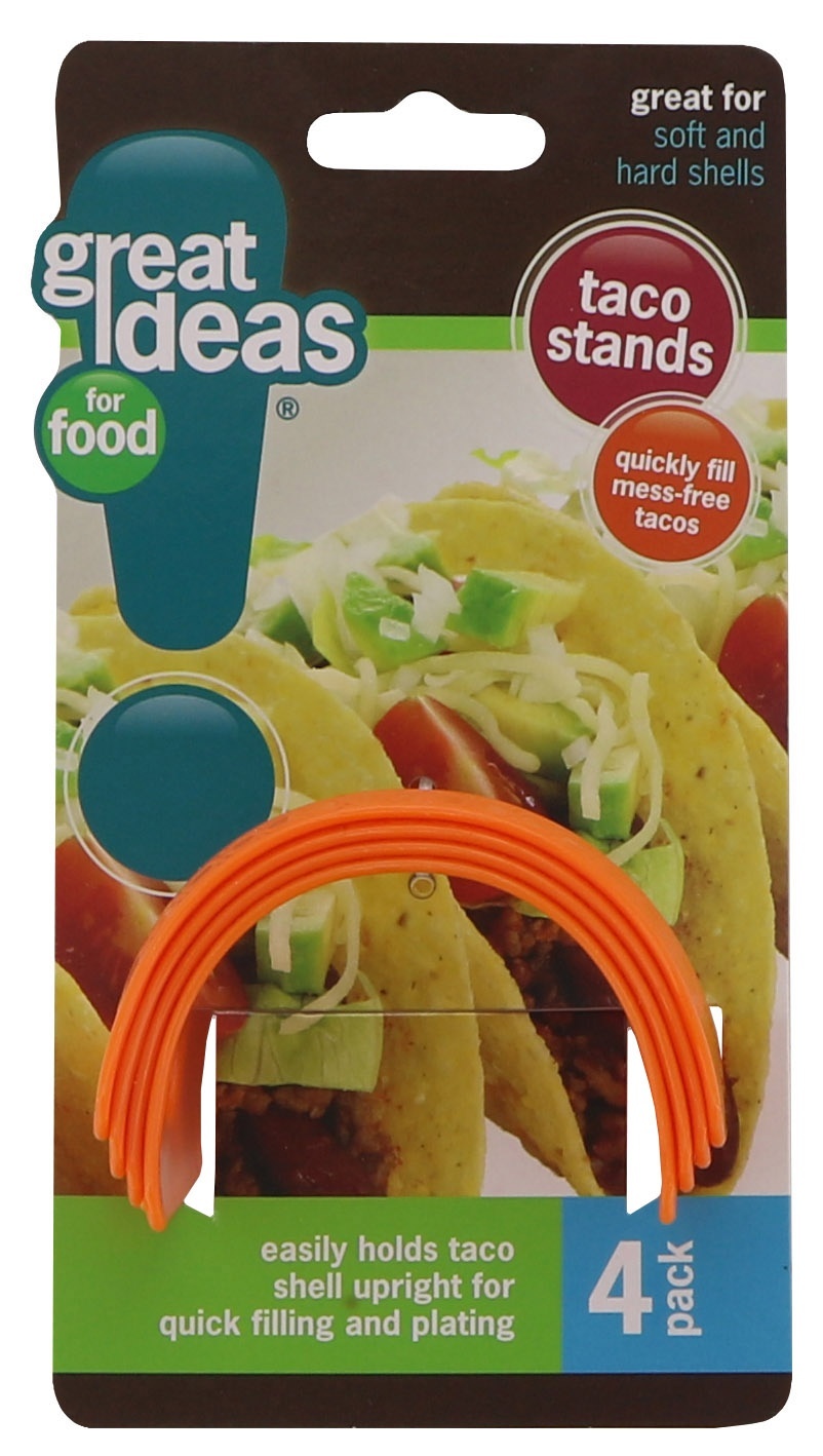 slide 1 of 1, Great Ideas Taco Stands, 4 ct