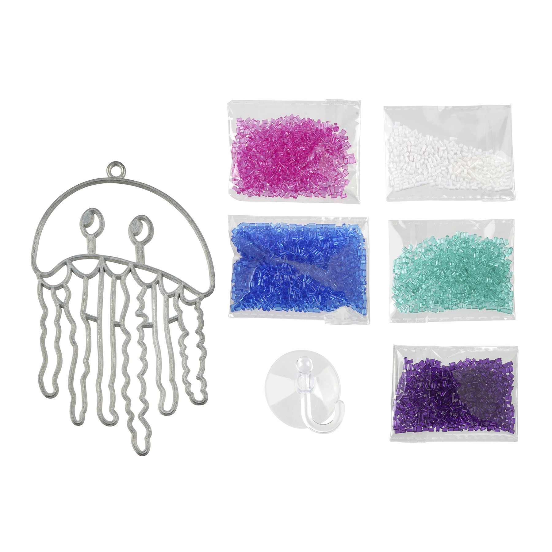 slide 2 of 3, Jellyfish Color Your Way Bake It Suncatcher Kit By Creatology, 3.34 in x 5.1 in