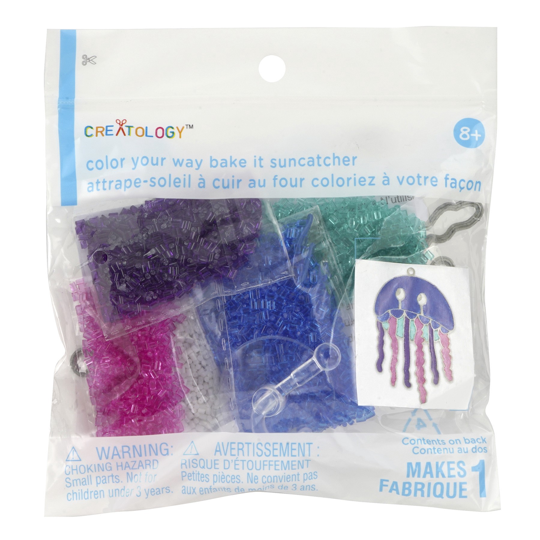 slide 3 of 3, Jellyfish Color Your Way Bake It Suncatcher Kit By Creatology, 3.34 in x 5.1 in