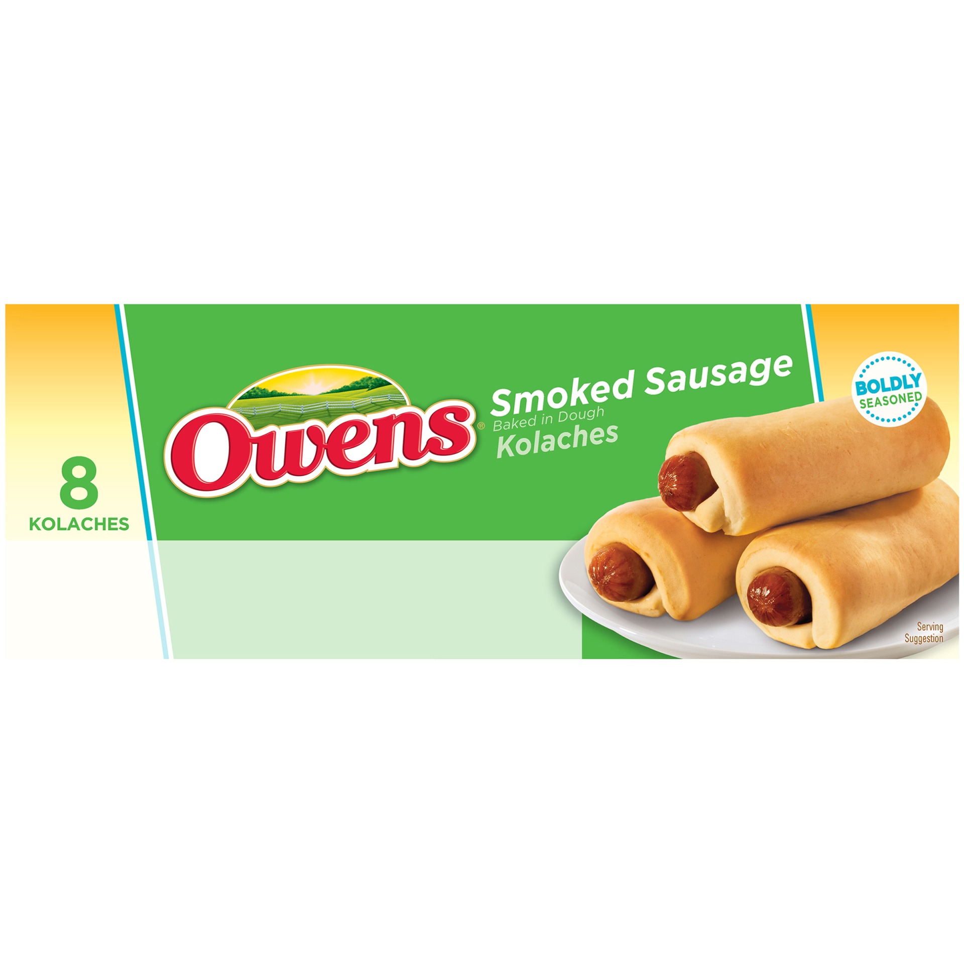 slide 4 of 8, Owens Smoked Sausage Kolaches, 16 oz
