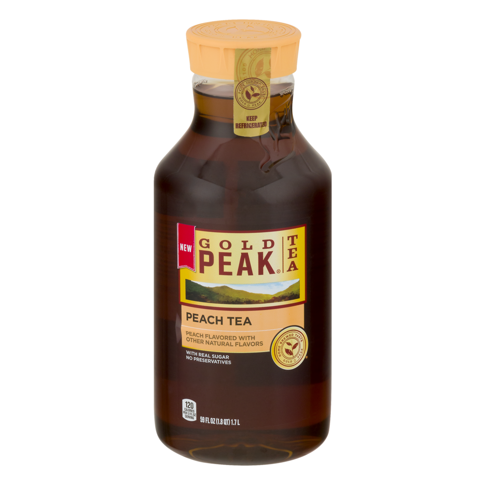 slide 1 of 4, Gold Peak Peach Tea - 59 fl oz, 59 fl oz