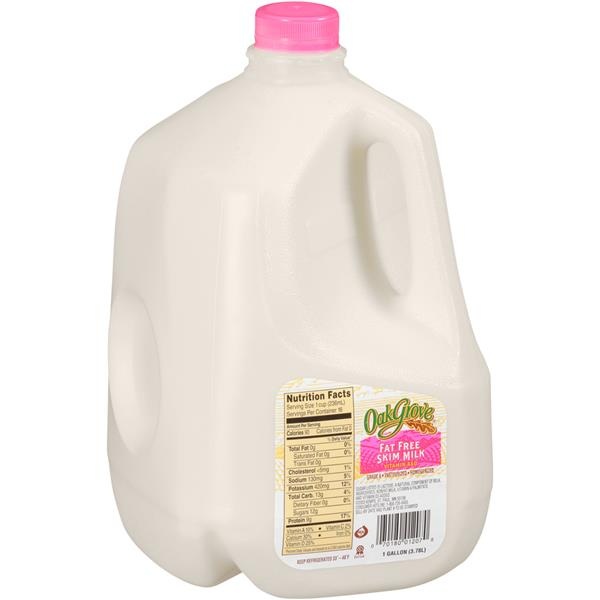 slide 1 of 1, Oak Grove Skim Milk - 128 oz, 