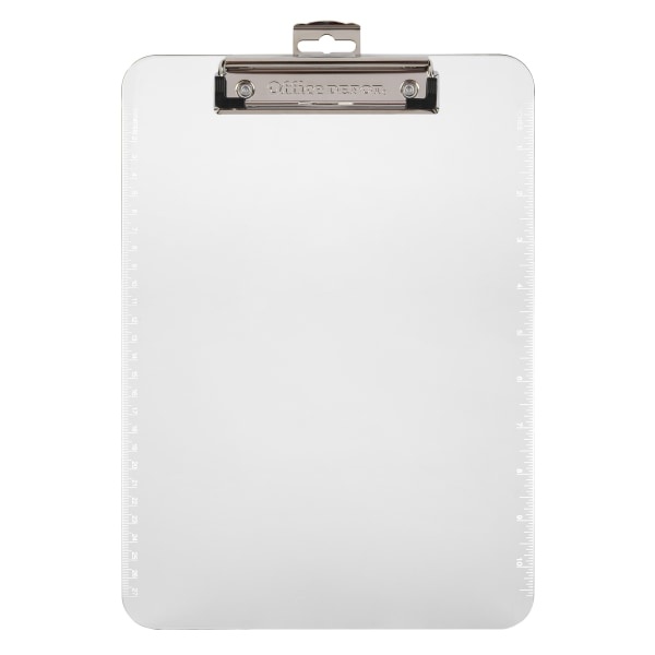 slide 1 of 1, Office Depot Brand Plastic Clipboard, Clear, 1 ct