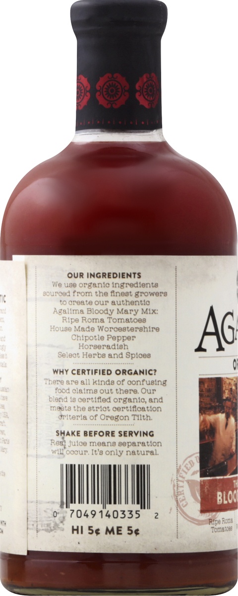 slide 5 of 9, Agalima Organic The Authentic Bloody Mary Mix, 1 liter