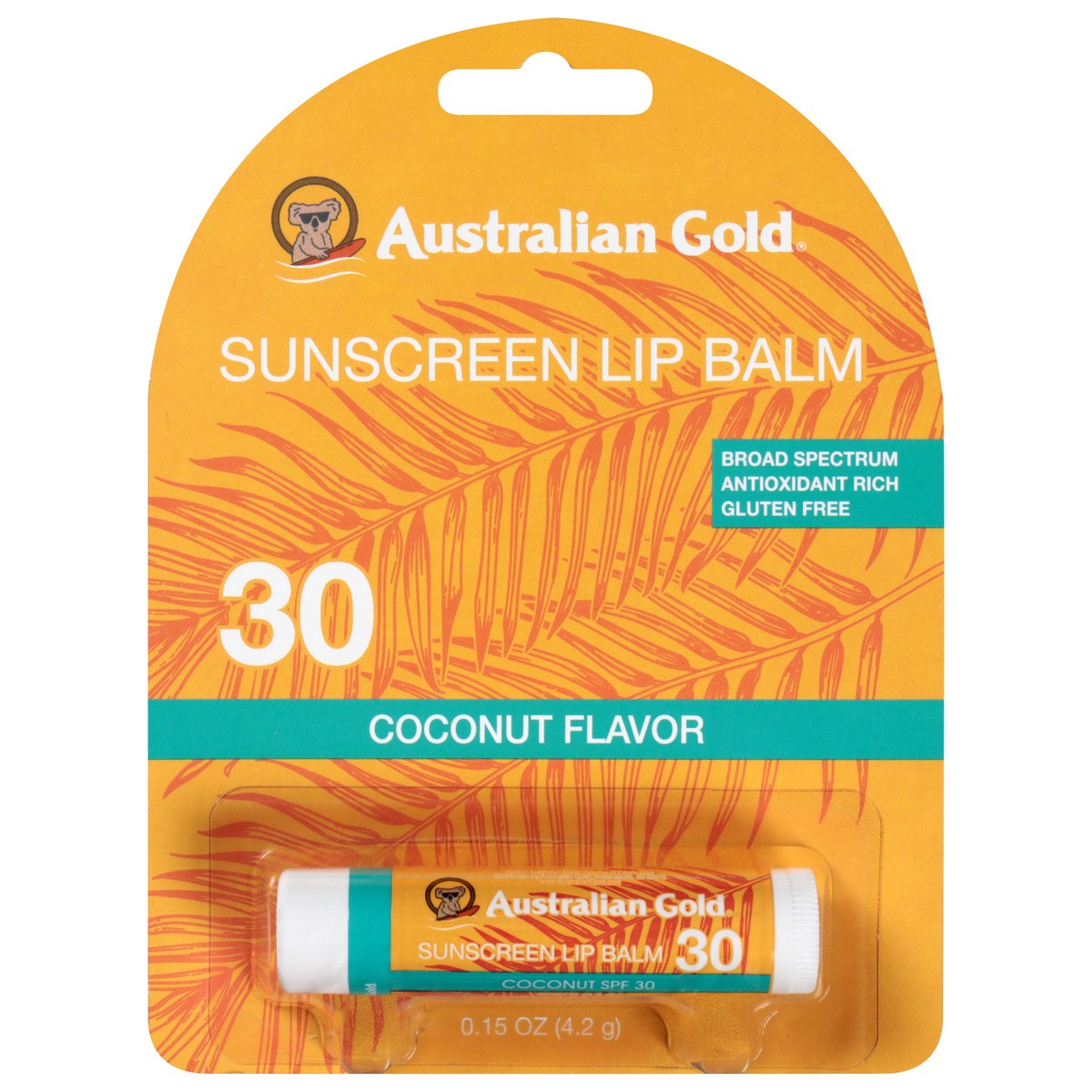 slide 1 of 13, Australian Gold SPF30 Lip Balm Blister Coconut, 0.15000001 oz