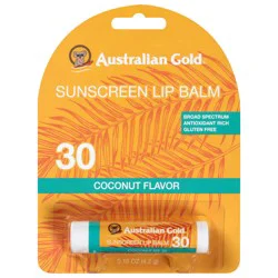 Australian Gold SPF30 Lip Balm Blister Coconut