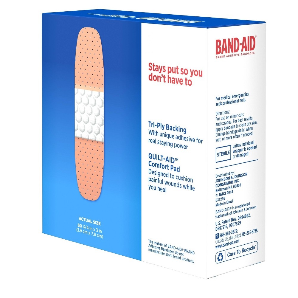 slide 4 of 8, BAND-AID Plastic Strips Bandages, 60 ct