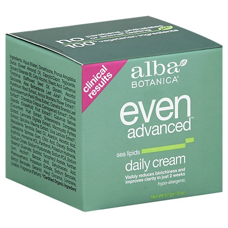 slide 1 of 1, Alba Botanica Even Advanced Daily Cream Sea Lipids, 2 oz